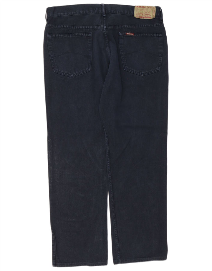 Carrera Jeans Rectos Para Hombre W38 L30 Algodón Azul Marino