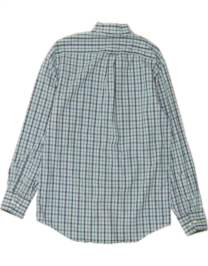 IZOD Mens Shirt Small Green Check Cotton Vintage Izod and Second-Hand Izod from Messina Hembry 