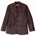 Ben Sherman Chaqueta Blazer de Cuero con 3 Botones para Hombre UK 38 Marrón Medio