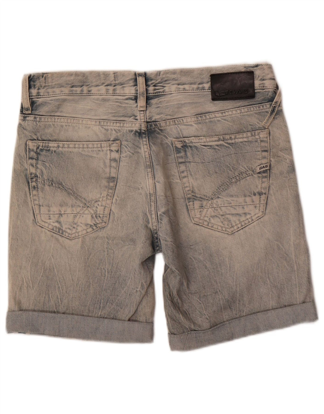 Shorts Vaqueros Mujer Gas W27 Small Azul Algodón