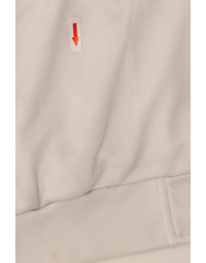 Kappa Hombre Chaqueta De Chándal Superior Poliéster Color Block Medio Blanco