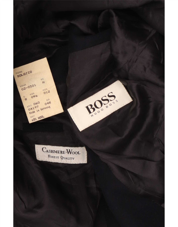 Hugo Boss Chaqueta tipo blazer de 2 botones para hombre EU 48 Lana azul marino mediana