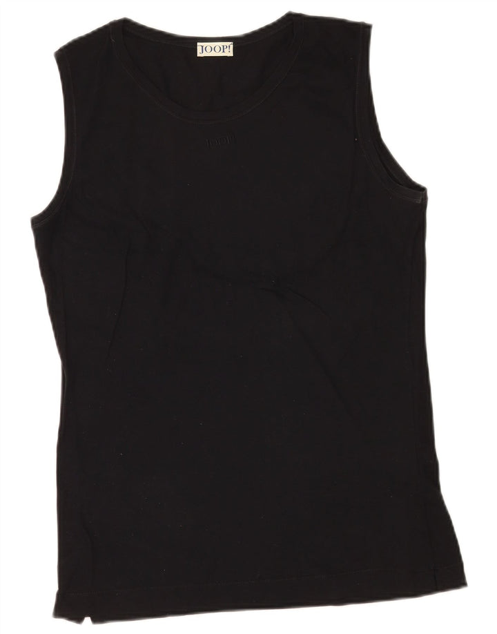 Joop Hombre Chaleco Top Medio Negro Algodón