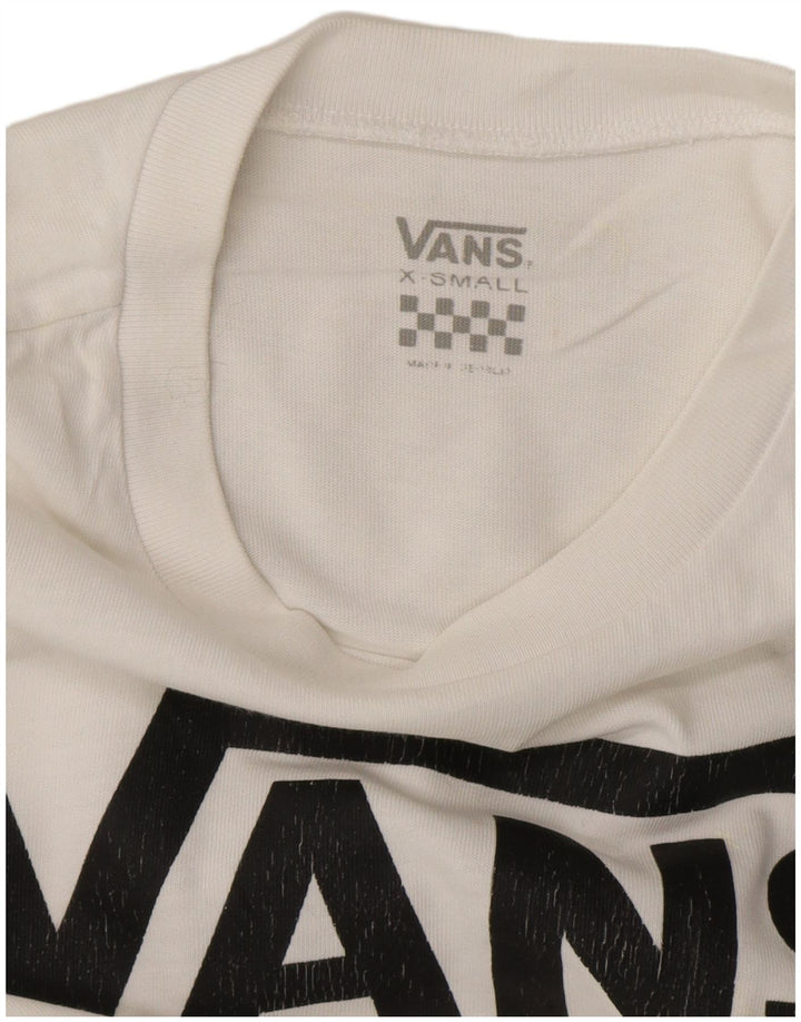 VANS Camiseta gráfica para mujer Top UK 6 XS Blanco