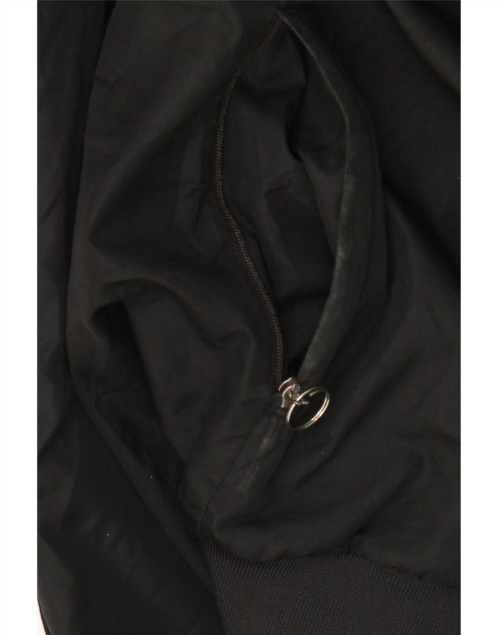 Kappa Mens Graphic Chándal Top Chaqueta XL Poliéster Negro