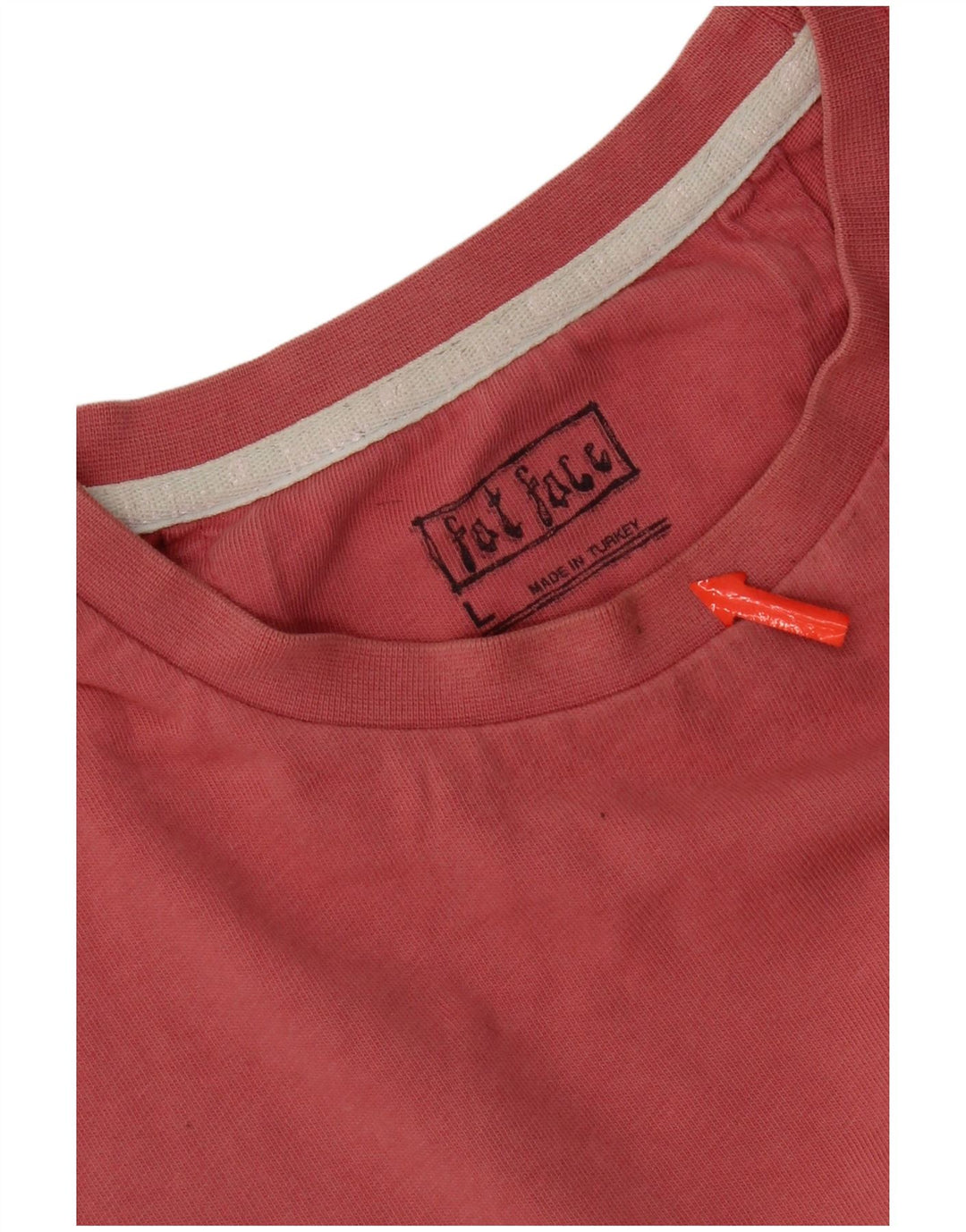 Camiseta gráfica para hombre Fat Face Top grande de algodón rosa