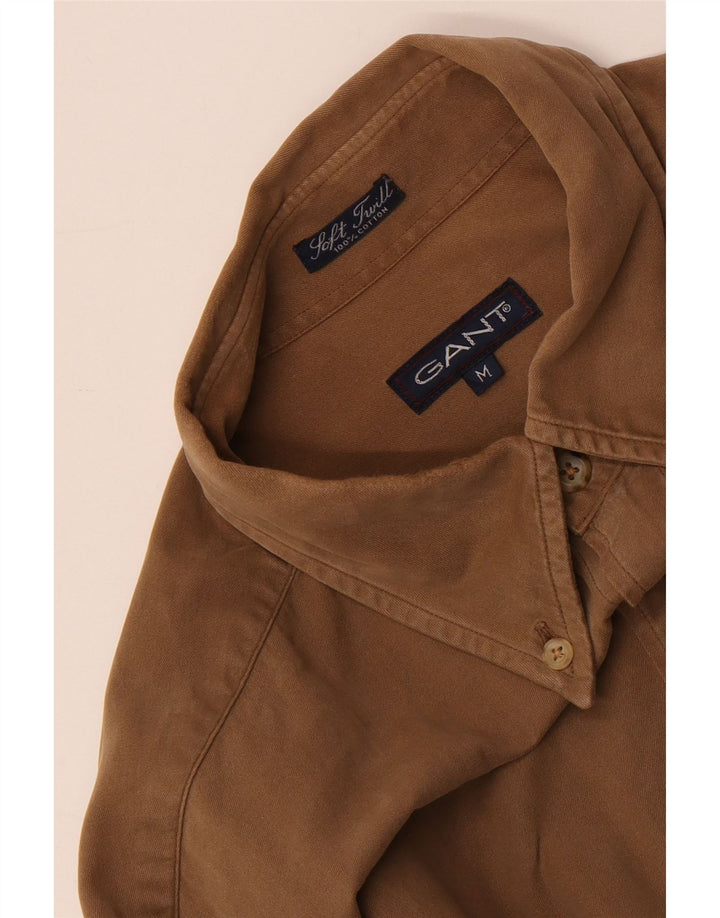 Camisa Gant Loose Fit De Algodón Marrón Medio |