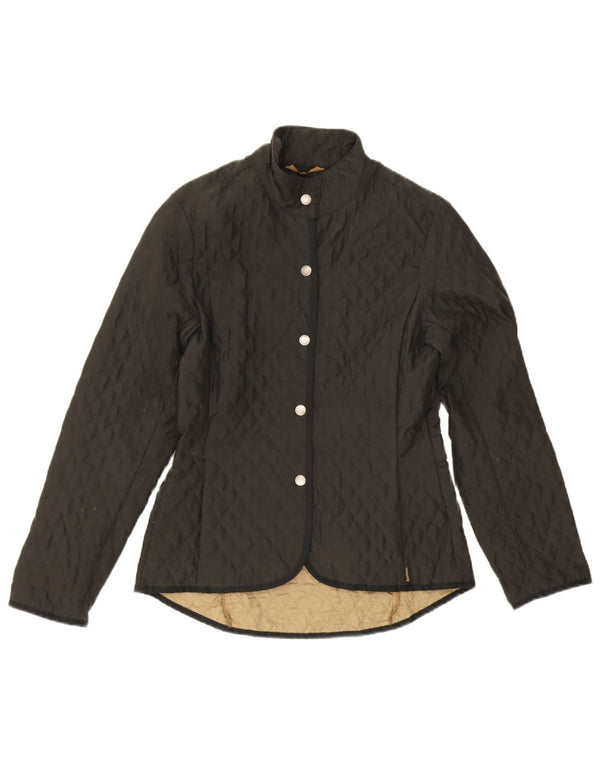 Barbour Chaqueta acolchada para mujer UK 8 Small Poliéster negro