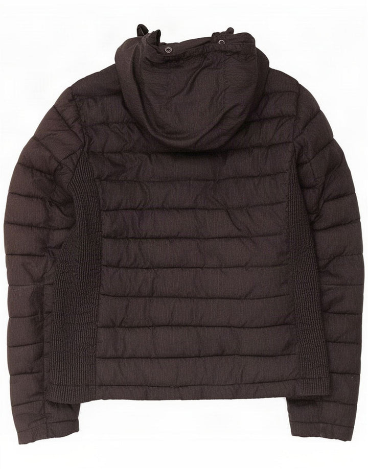 Superdry Chaqueta Acolchada Con Capucha Para Mujer UK 46 Grande Poliéster Negro