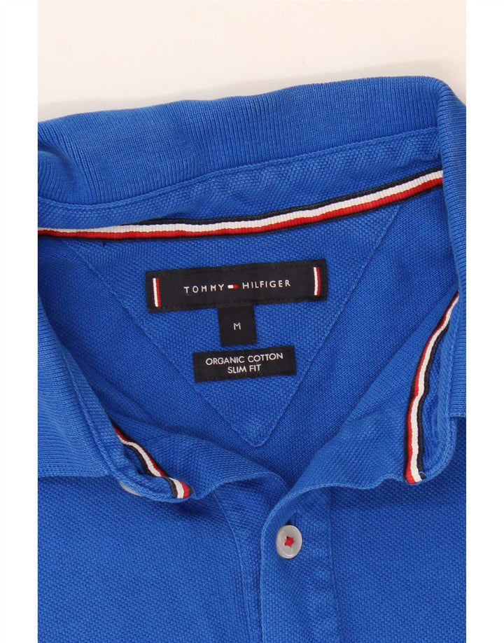 Polo Tommy Hilfiger Hombre Slim Fit Rayas Azul Medio