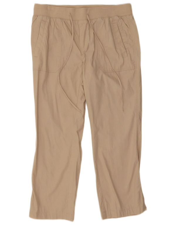 Marks & Spencer Pantalones Chinos Cortos para Mujer UK 14 Large W32 L26 Beige