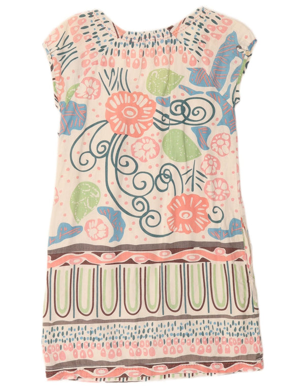 WHITE STUFF Vestido recto para mujer UK 8 Small White Floral Linen