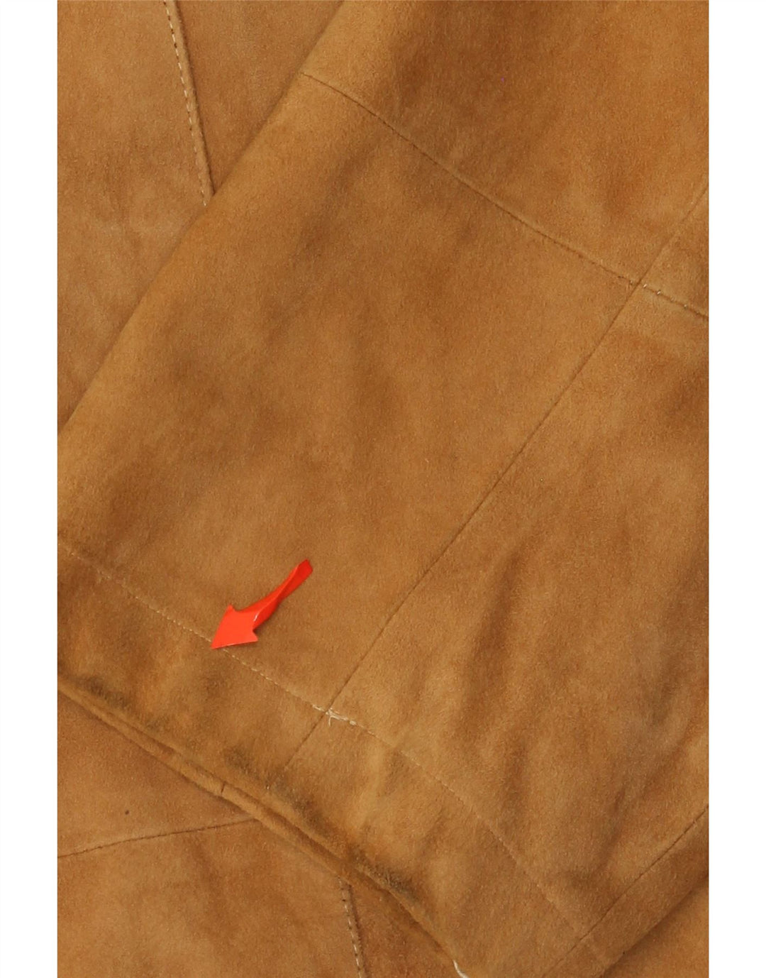 Vintage hombres ante chaqueta EU 54 2XL cuero beige