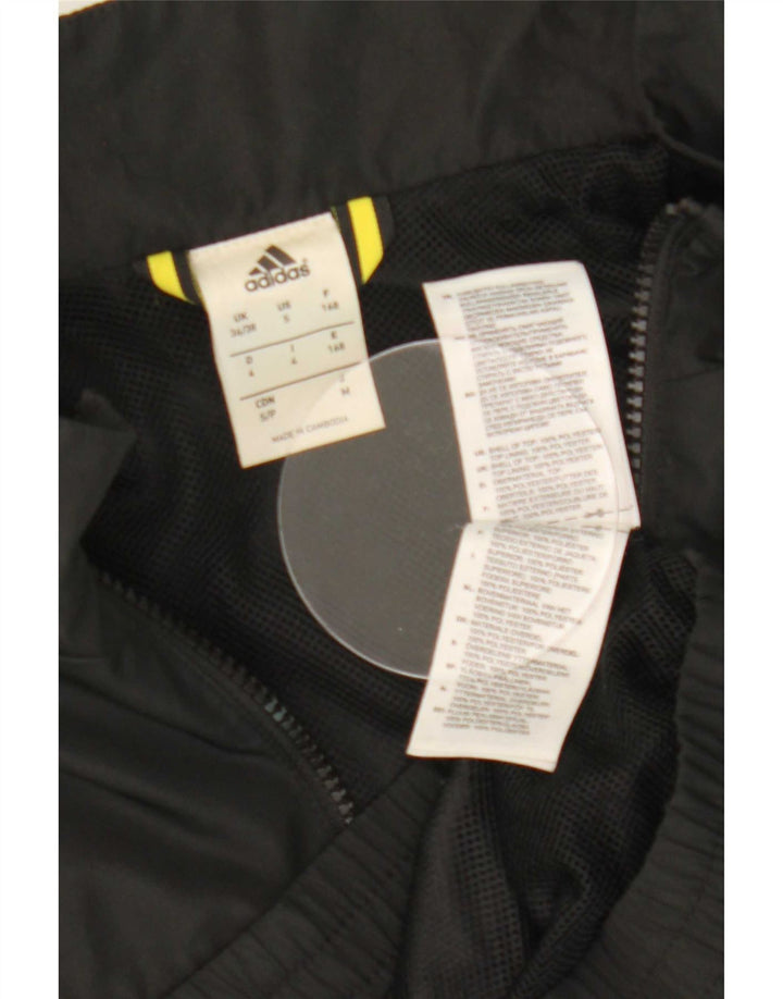 Adidas - Chaqueta de chándal para hombre, talla 36/38, poliéster negro pequeño