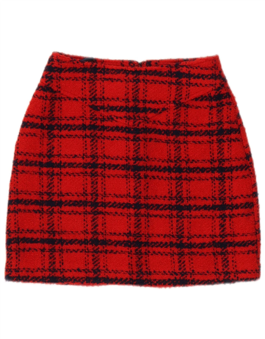 Piombo Minifalda para mujer IT 38 XS W26 Poliéster a cuadros rojos
