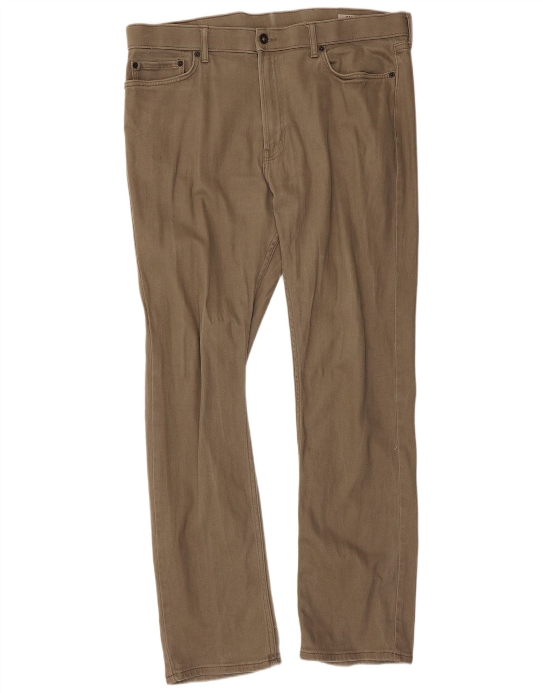 Marks & Spencer Pantalones Casuales Rectos Regulares para Mujer W40 L33 Beige