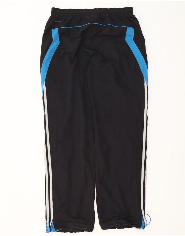 Adidas Hombre Climalite Chándal Pantalones Joggers Pequeño Negro Colorblock