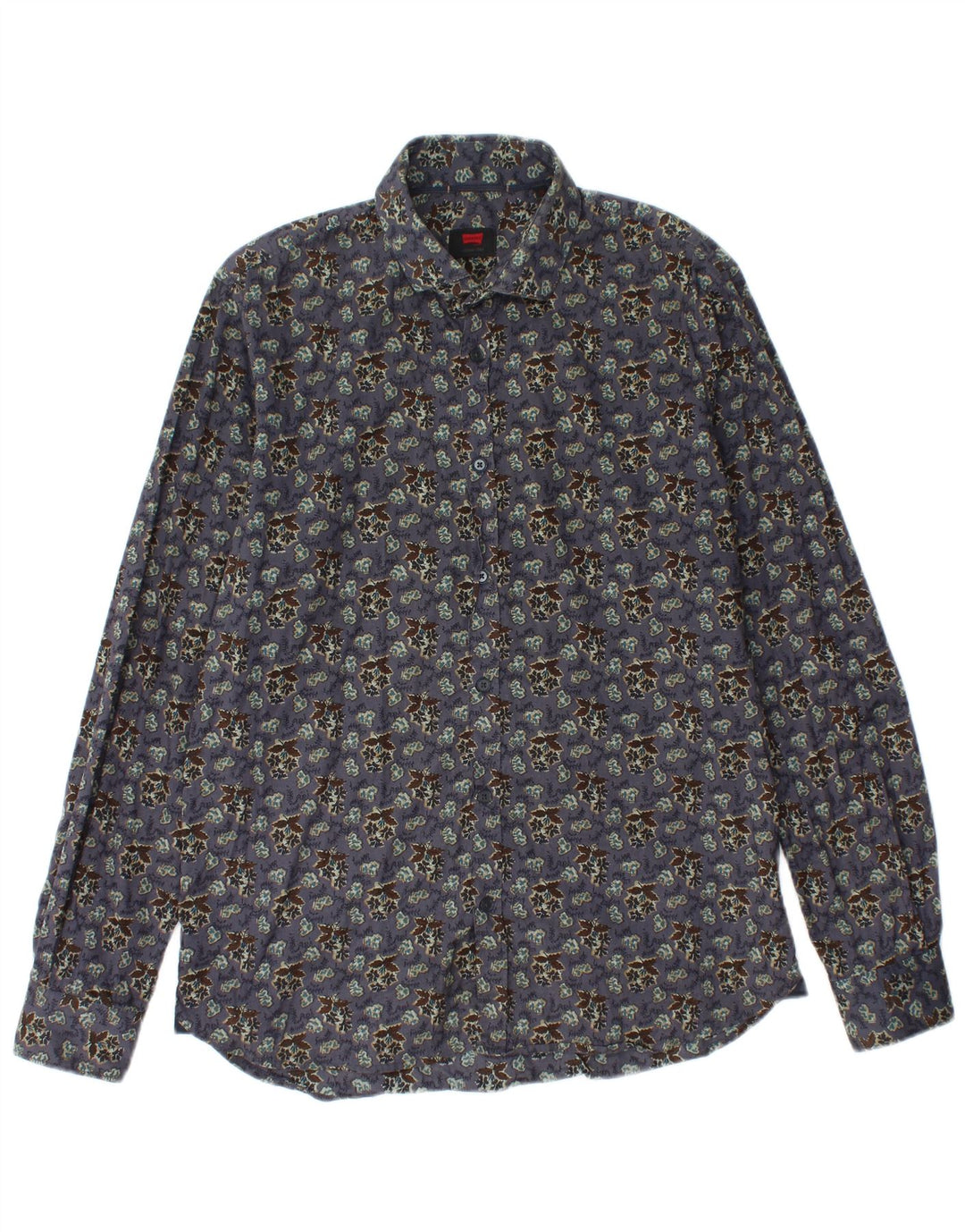 Camisa CARRERA Hombre Algodón Floral Morado Medio