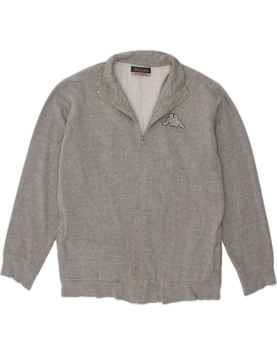 KAPPA Womens Tracksuit Top Jacket UK 22 3XL Grey Cotton Vintage Kappa and Second-Hand Kappa from Messina Hembry 