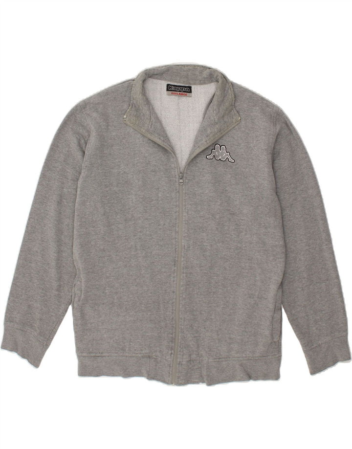 KAPPA Womens Tracksuit Top Jacket UK 22 3XL Grey Cotton Vintage Kappa and Second-Hand Kappa from Messina Hembry 