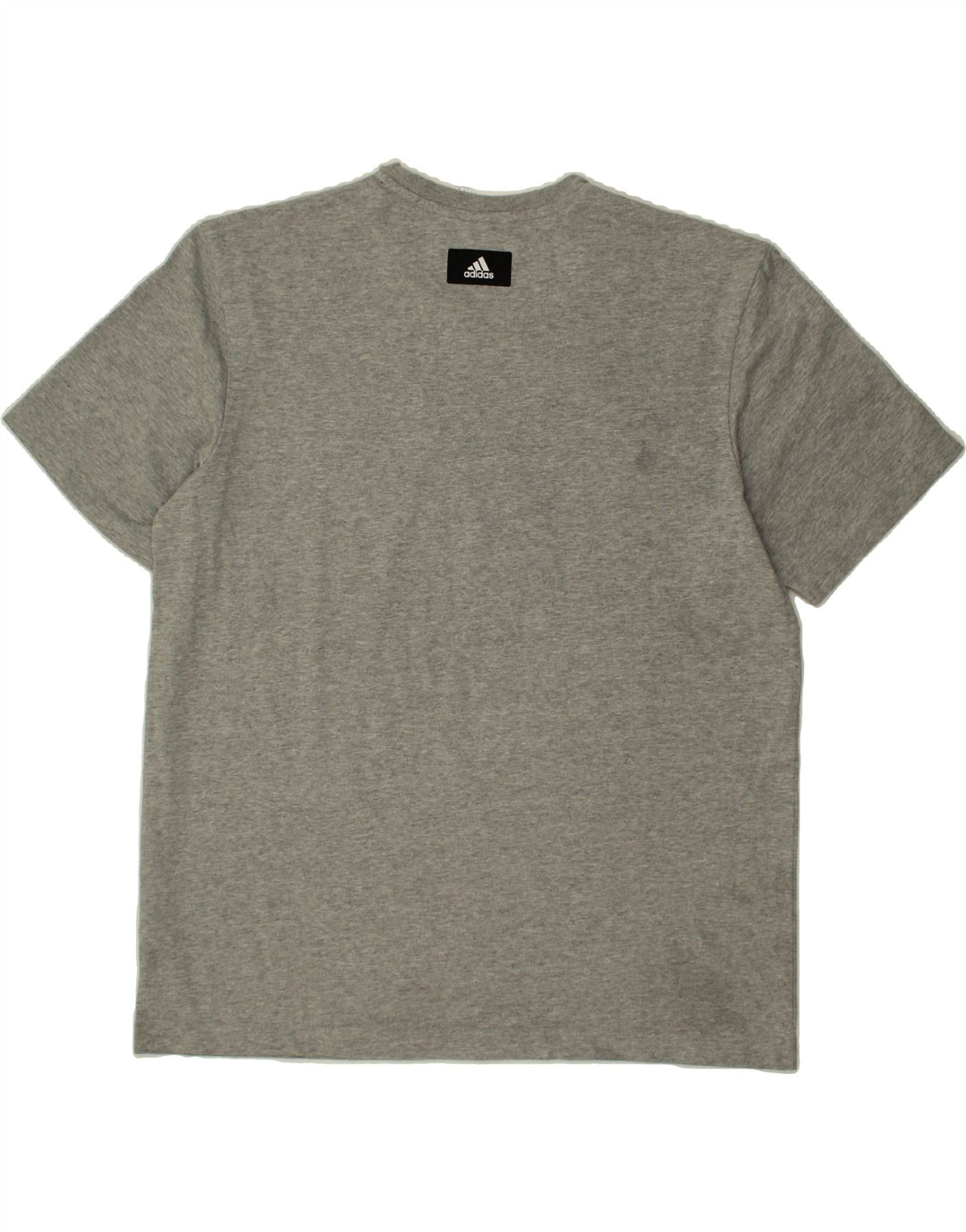 ADIDAS Mens Graphic T-Shirt Top Large Grey Vintage Adidas and Second-Hand Adidas from Messina Hembry 