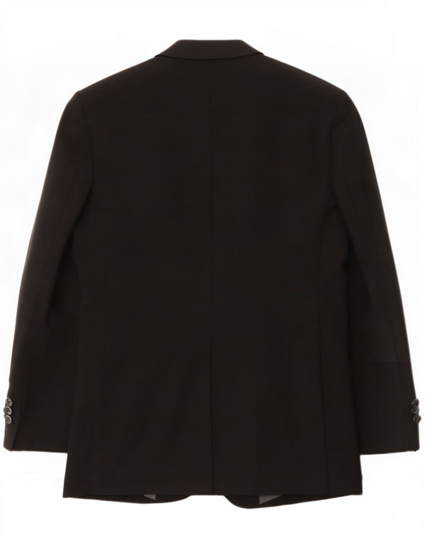 Marks & Spencer Chaqueta tipo blazer de 2 botones para hombre UK 36 Small Poliéster negro