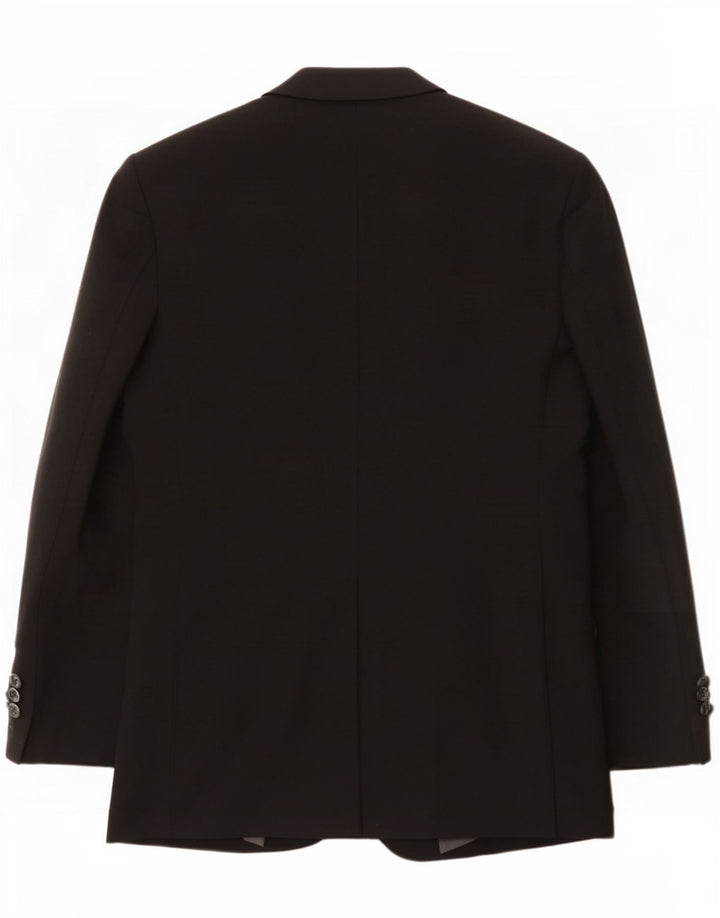 Marks & Spencer Chaqueta tipo blazer de 2 botones para hombre UK 36 Small Poliéster negro