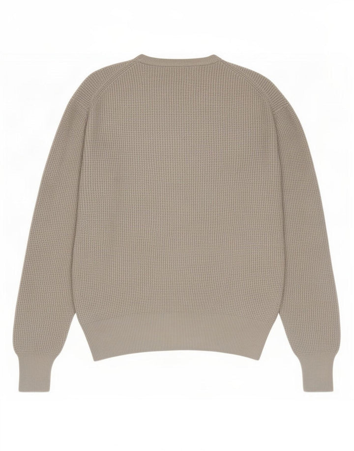 All Saints Jersey de cuello redondo para hombre de algodón gris medio