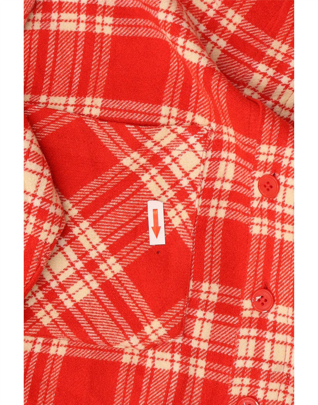 Camisa tipo sobrecamisa para hombre Rifle Medium Red Check Acrílico