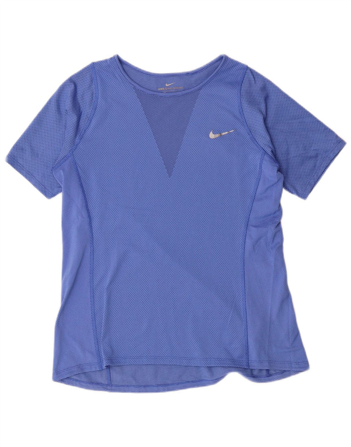 Nike Camiseta para mujer Top UK 44 Azul medio Poliéster
