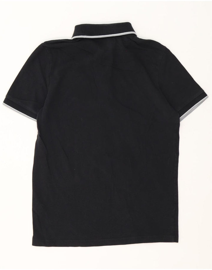 Kappa Polo Hombre Medium Negro Algodón