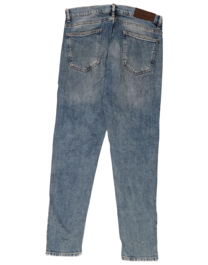 Zara Mens Slim Jeans Talla 42 Grande W32 L31 Azul
