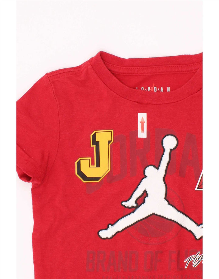 Jordan Camiseta gráfica para niños Top 2-3 años Rojo Algodón