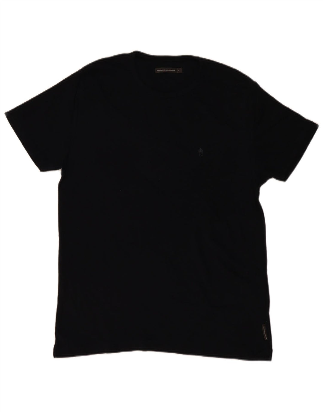 FRENCH CONNECTION Mens T-Shirt Top Large Black Cotton