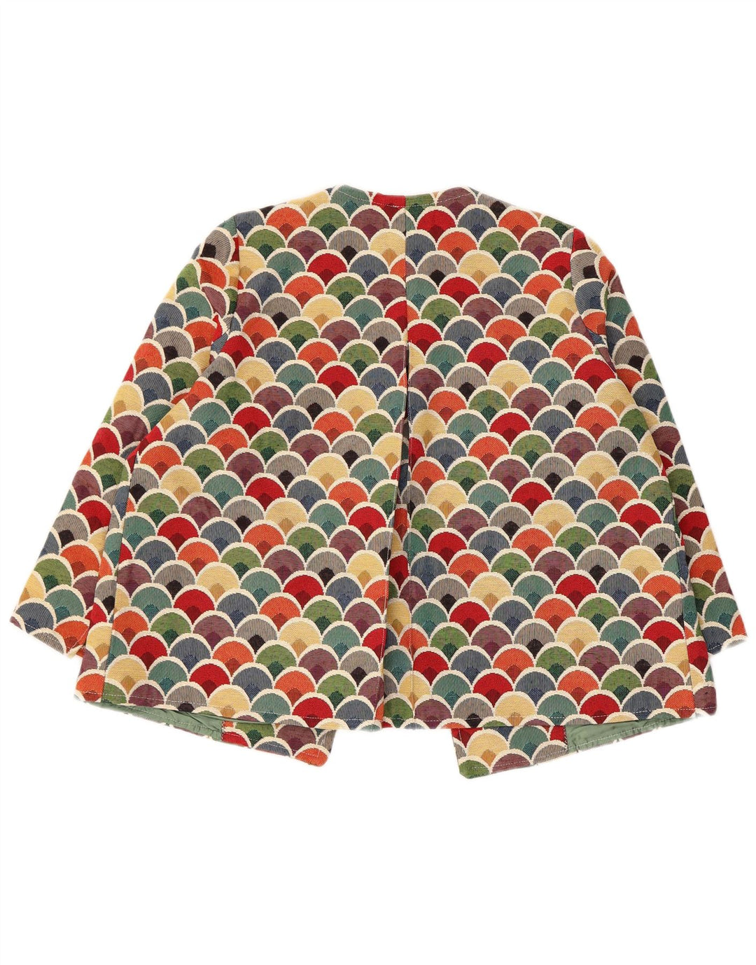 Vintage mujer 3/4 manga Blazer chaqueta Reino Unido 12 medio multicolor