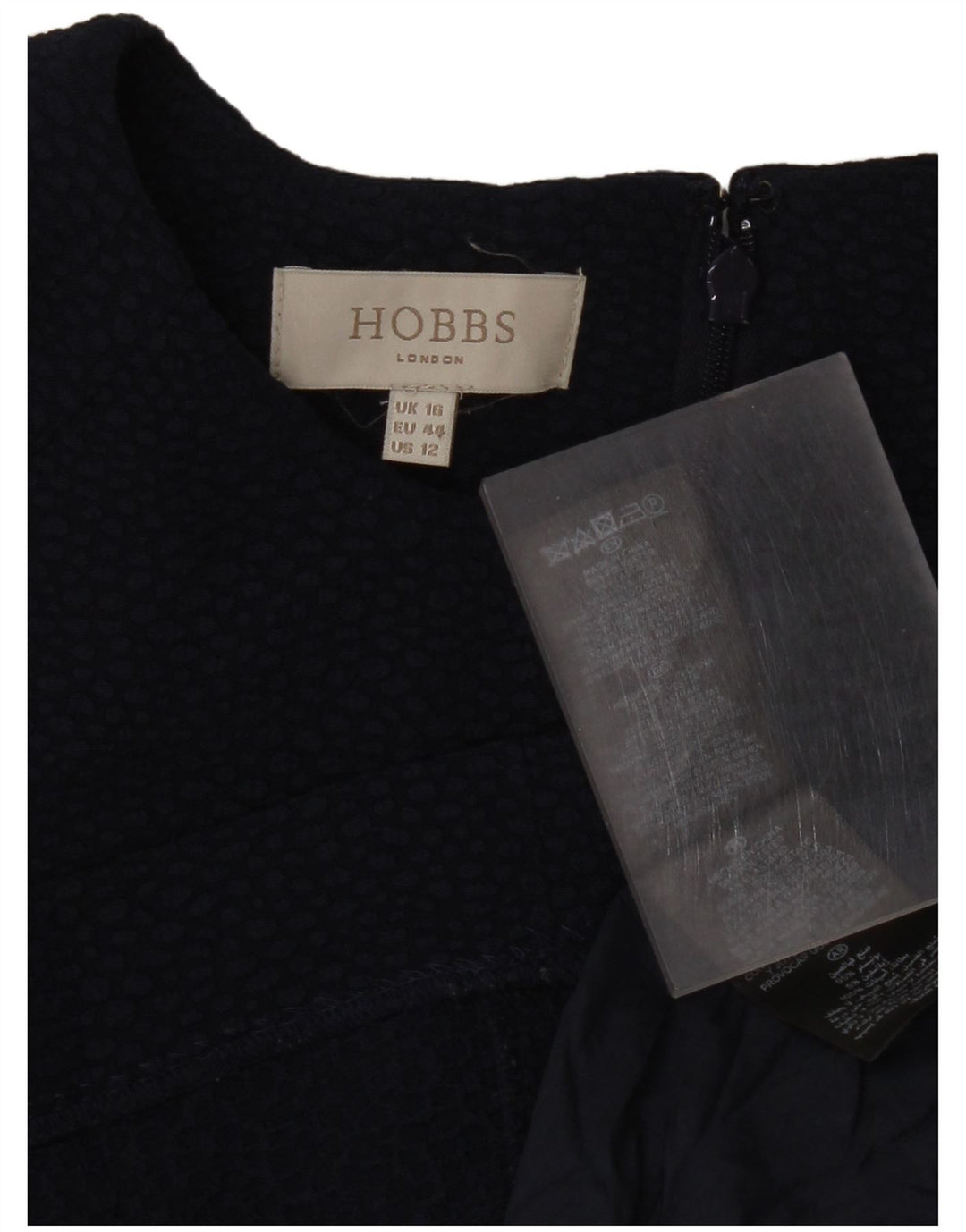 Hobbs Vestido recto para mujer UK 46 Grande Poliéster azul marino