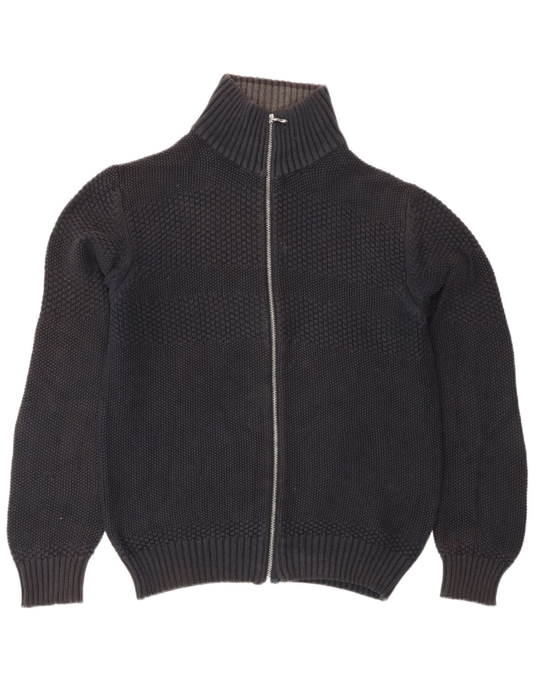 Jack & Jones Hombre Cárdigan Suéter Grande Algodón Negro