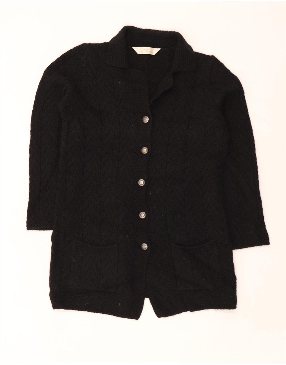 Marks & Spencer Suéter tipo cárdigan St. Michael para mujer UK 46 Grande Negro