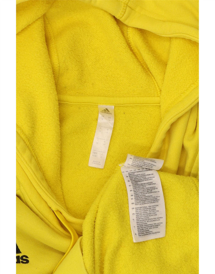 ADIDAS Hombre Sudadera con capucha Jumper Algodón amarillo medio