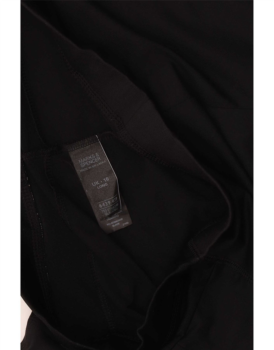 Marks & Spencer Pantalones de chándal para mujer UK 46 Large Poliéster negro