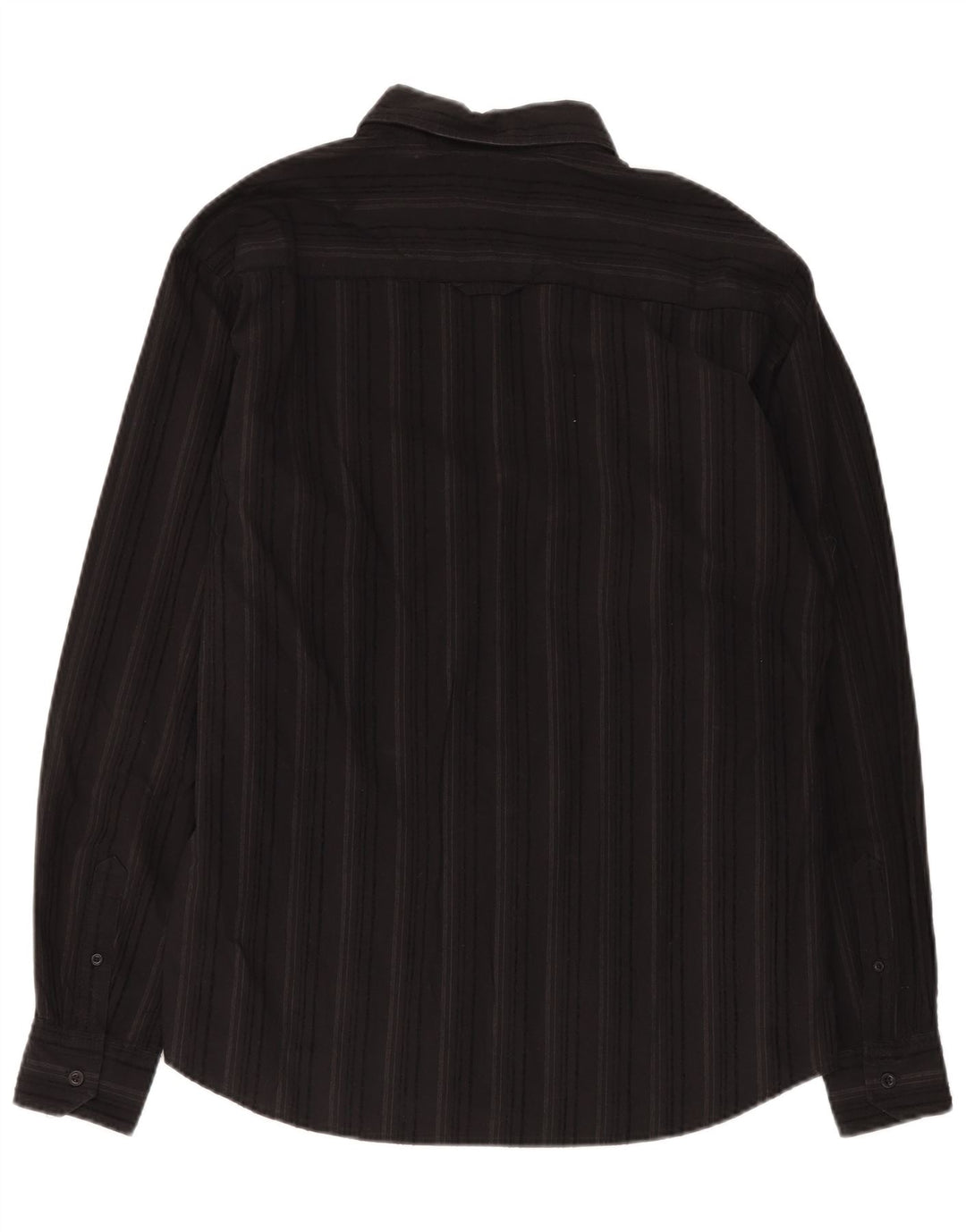 Wrangler Camisa De Hombre Grande De Algodón A Rayas Negras