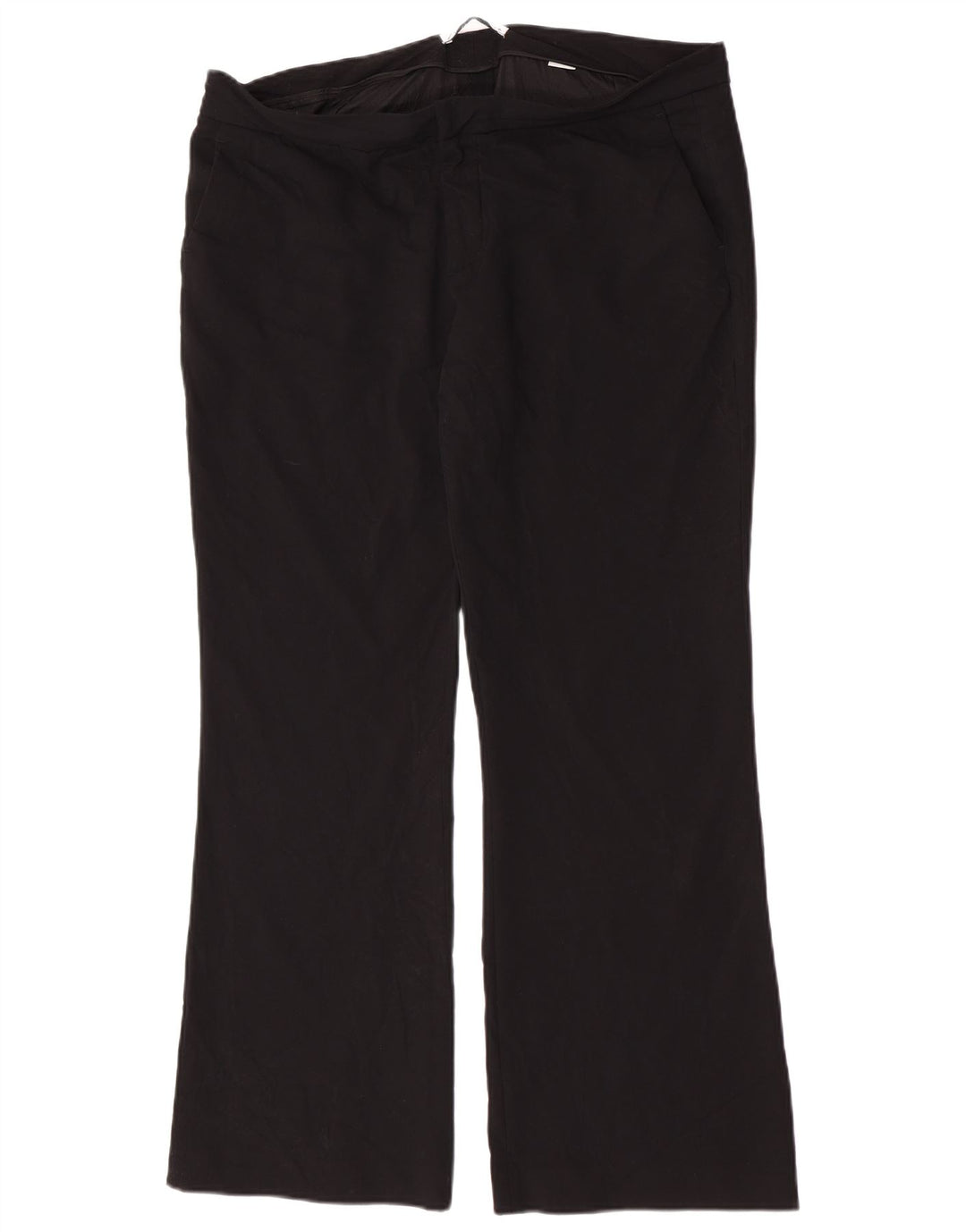 Zara Mujer Pantalones Casuales Bootcut 2XL W38 L32 Negro