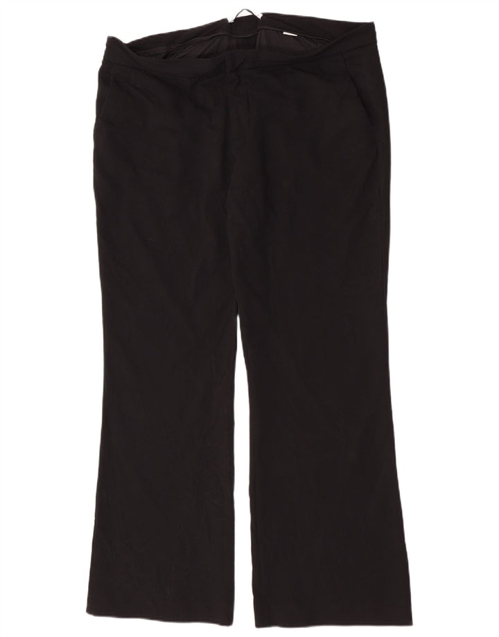Zara Mujer Pantalones Casuales Bootcut 2XL W38 L32 Negro