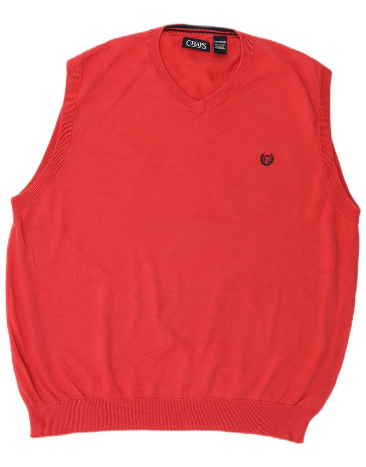 Chaps Chaleco para hombre Camiseta sin mangas 2XL Algodón rosa