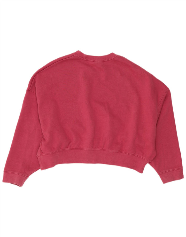 Nike - Sudadera extragrande con gráfico corto para niñas de 10 a 11 años, color rosa mediano