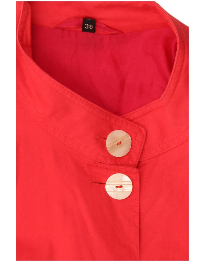 Vintage mujer chaqueta bomber de gran tamaño EU 38 rojo medio