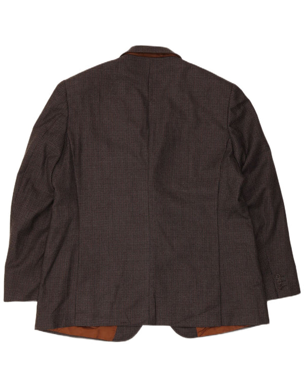 Marks & Spencer Chaqueta tipo blazer entallada para hombre UK 46 3XL Gris pata de gallo