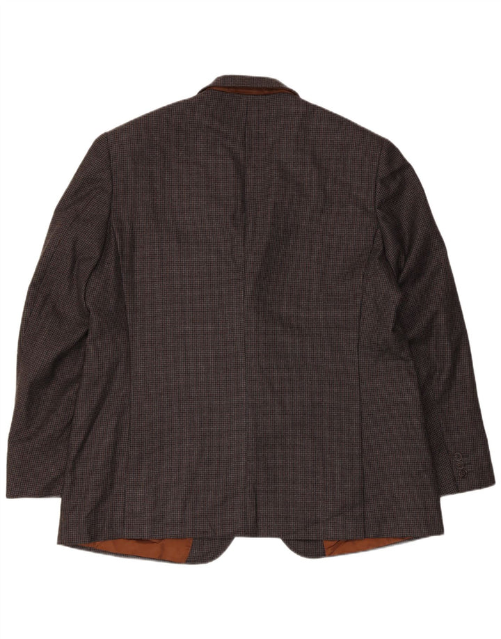 Marks & Spencer Chaqueta tipo blazer entallada para hombre UK 46 3XL Gris pata de gallo