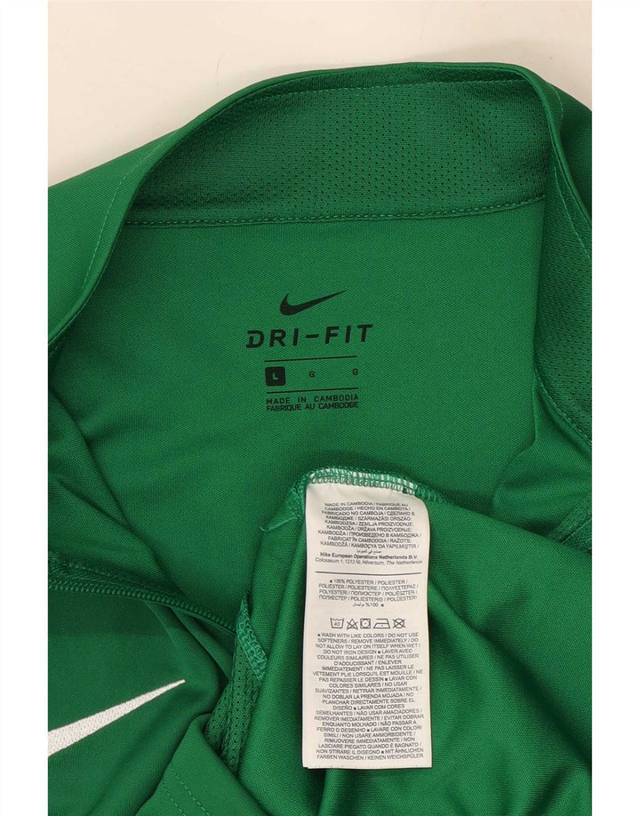 Nike Dri Fit Graphic Chándal Top Chaqueta para Hombre Poliéster Verde Grande