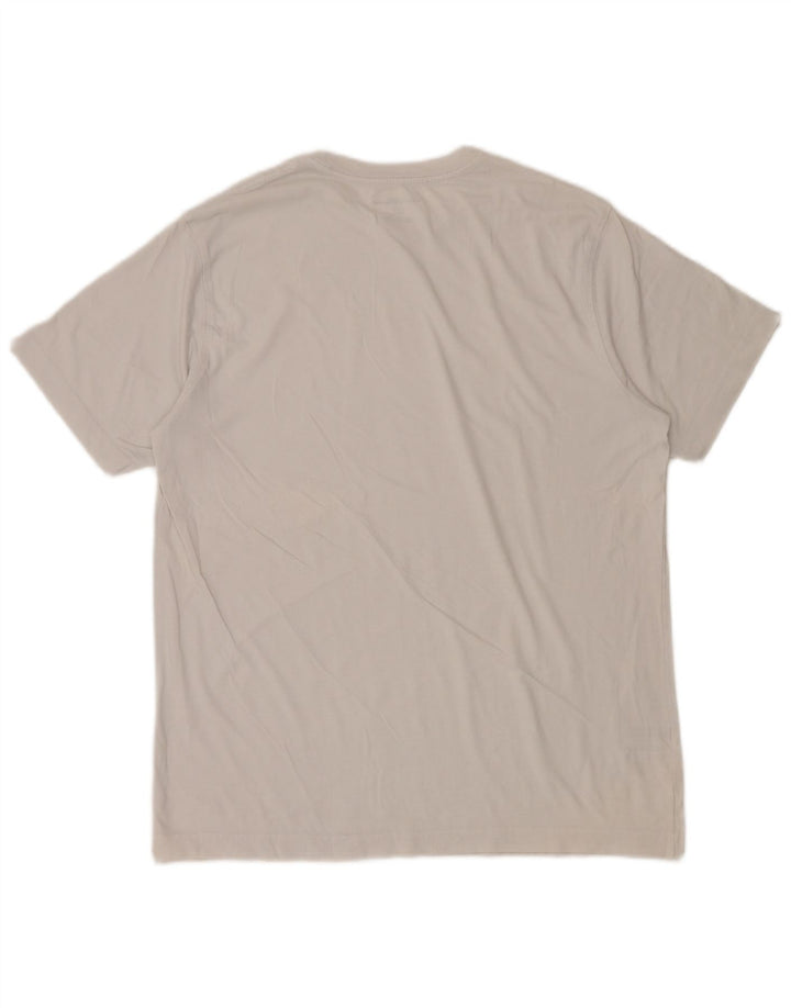 EDDIE BAUER Camiseta Hombre Top Grande Algodón Blanco
